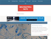 Tablet Screenshot of moldbacteriafacts.com